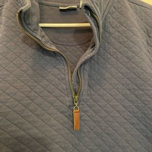LLBean Quilted 1/4 Zip Pullover